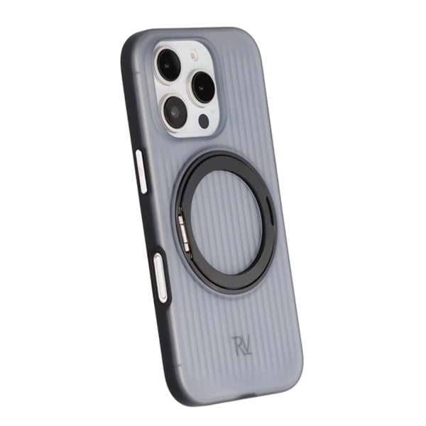 iPhone 16 Pro Rvelon Skal Roterande Magnet Stativ - Svart Svart