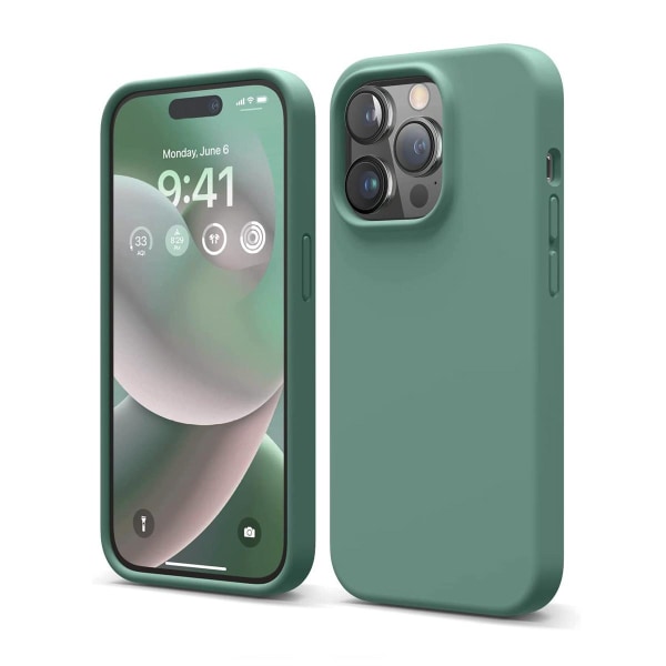 iPhone 14 Pro Max Silikonskal - Grön Grön