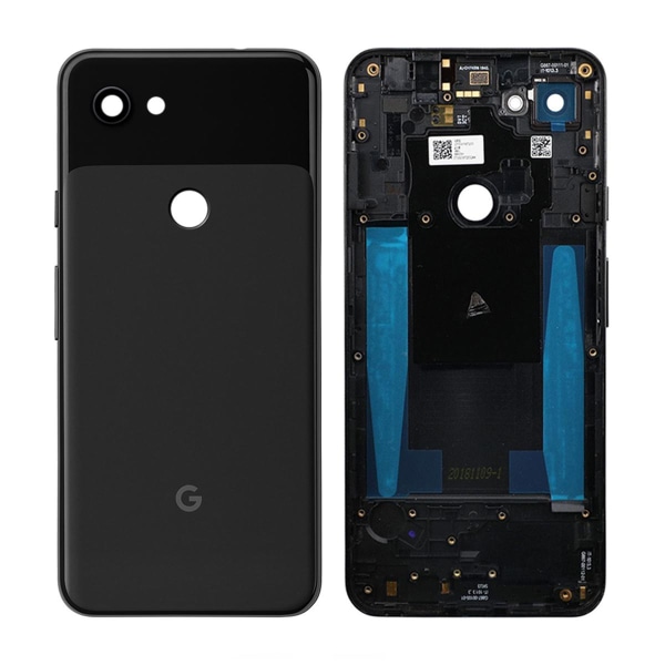 Google Pixel 3A XL Baksida/Komplett Ram OEM - Svart Black