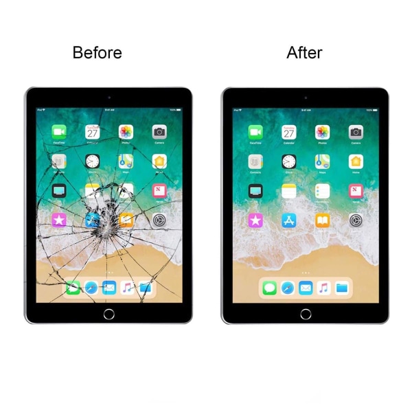 iPad 9 10.2 2021 Glas med Touchskärm Premium - Svart Black
