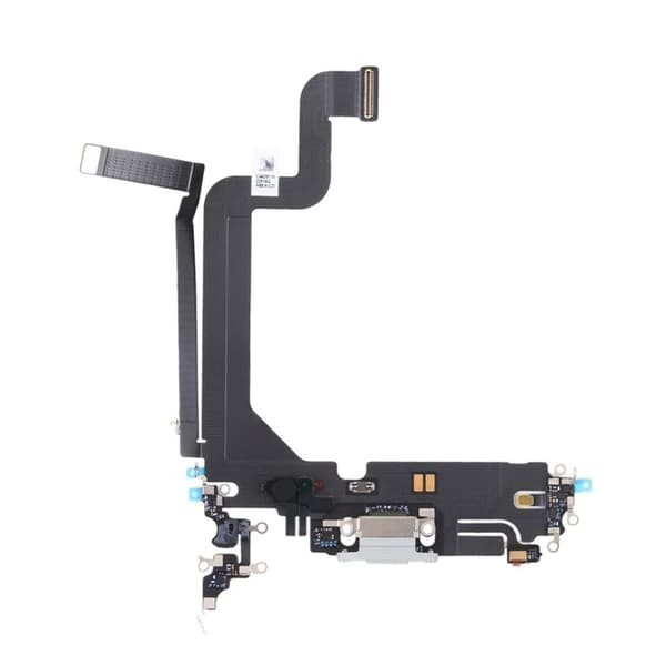 iPhone 14 Pro Max Laddkontakt med Flexkabel Original - Vit Vit