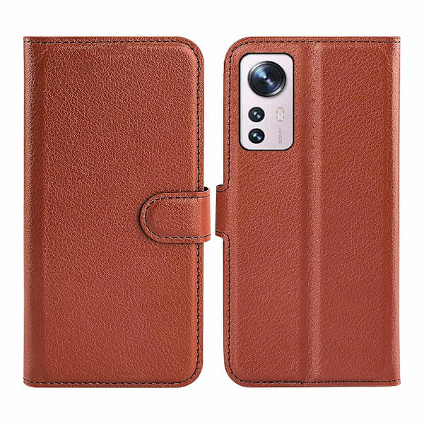 Xiaomi 12 Lite Plånboksfodral med Stativ - Brun Brun