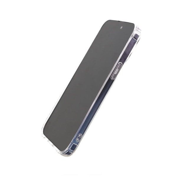 iPhone 14 Pro Stöttåligt Skal med Korthållare - Transparent Transparent