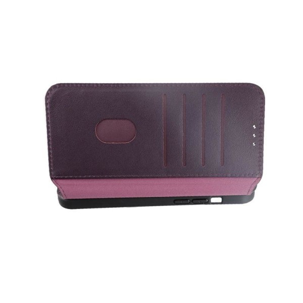 iPhone 15 Pro Max Plånboksfodral Läder Rvelon - Lila Purple