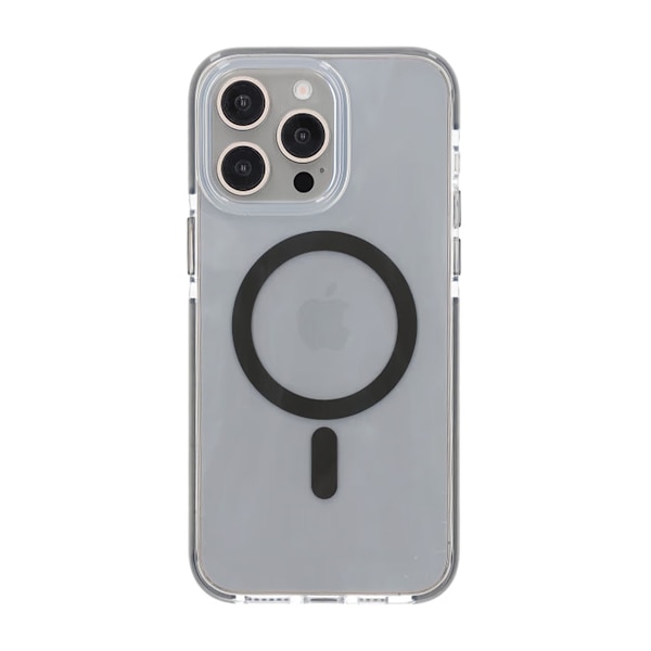 iPhone 15 Pro Mobilskal Magnet Dubbelskydd - Grå grå