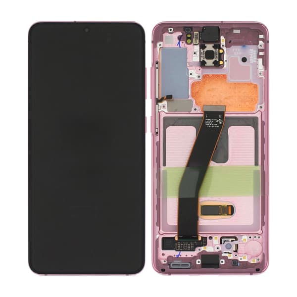 Samsung Galaxy S20 Skärm med LCD Display Original - Rosa Rosa
