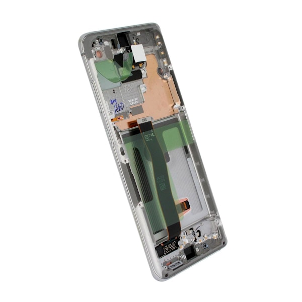 Samsung Galaxy S20 Ultra Skärm med LCD Display Original + Framkamera Original - Vit White