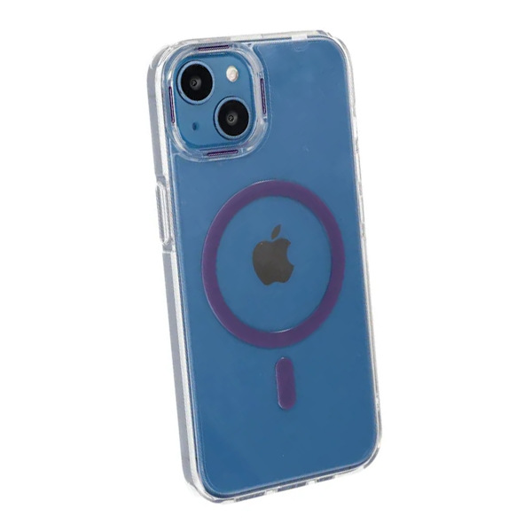 iPhone 15 Stöttålig Mobilskal med Magsafe - Lila Lila
