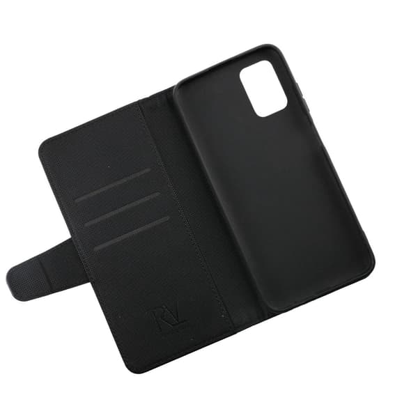 Samsung Galaxy A03s Plånboksfodral med Extra Kortfack Rvelon - Svart Svart one size