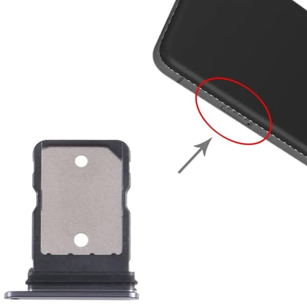 Google Pixel 8 Simkortshållare - Svart musta