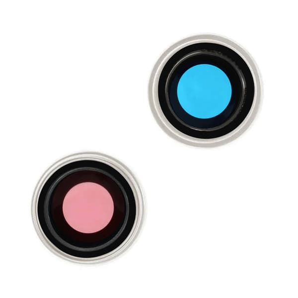 Kameralins med metallram iPhone 15/15 Plus - Gul Gul