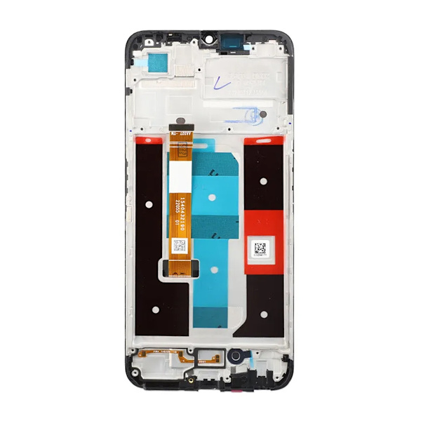 Realme C35 Skärm med LCD Display & Ram OEM - Svart Svart