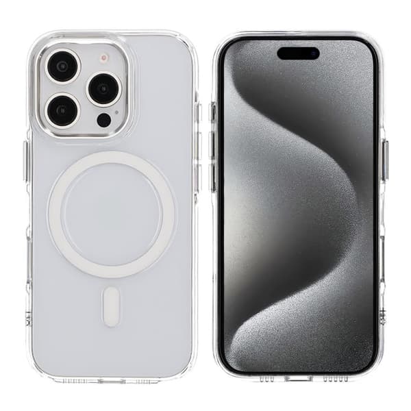 iPhone 16 Pro Max Mobilskal TPU Magnet Rvelon - Transparent transparent