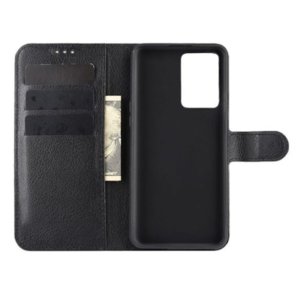 OnePlus Nord 2T Plånboksfodral med Stativ - Svart Svart