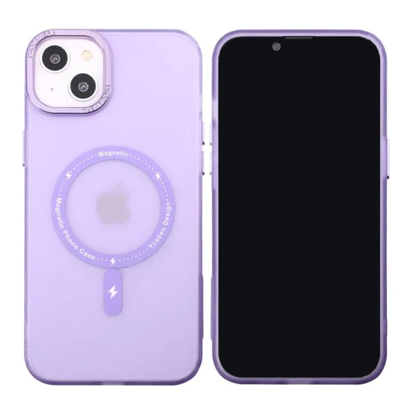iPhone 14 Plus Mobilskal med MagSafe - Frostat Lila Lila