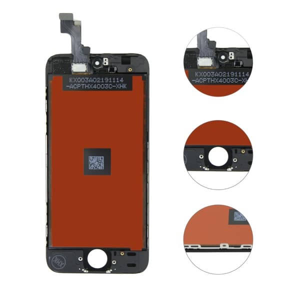 iPhone 5S/SE LCD Skärm AAA Premium - Svart Black