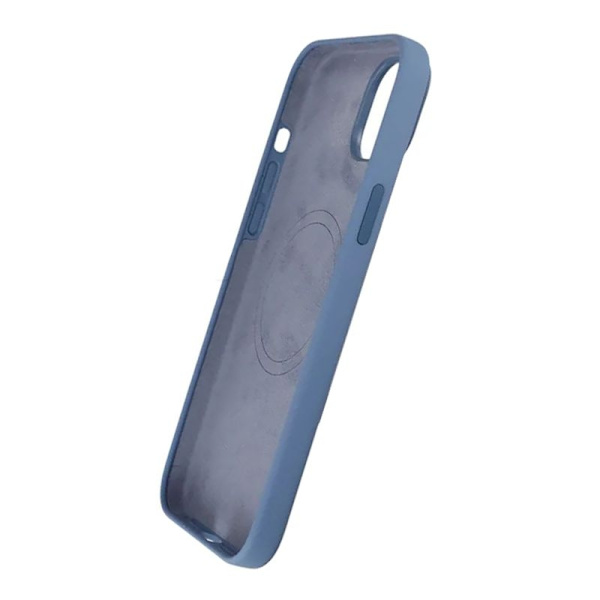 iPhone 15 Plus Silikonskal Rvelon MagSafe - Blå Blue