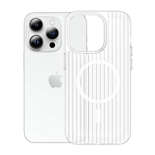 iPhone 15 Pro Max Mobilskal Korrugerad - Transparent Transparent