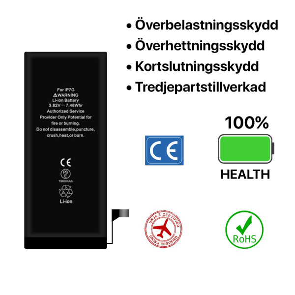 iPhone 7 Batteri Hög Kvalité