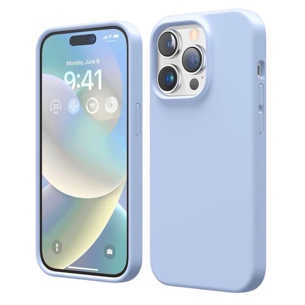 Rvelon Mobilskal Silikon MagSafe för iPhone 14 Pro - Ljusblå sininen