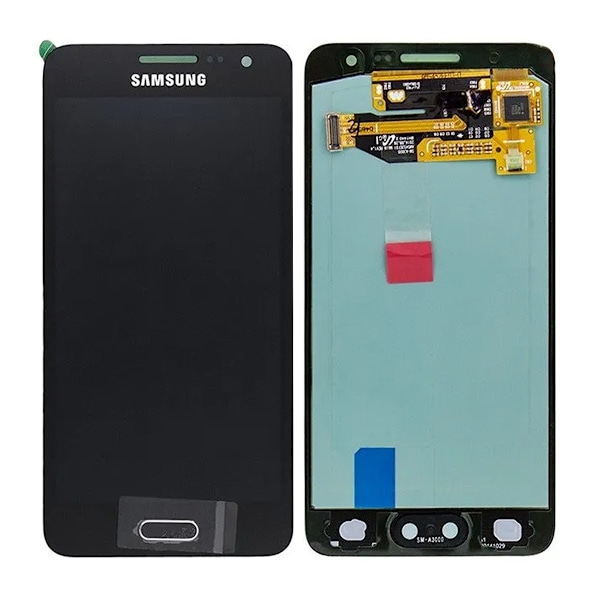 Samsung Galaxy A3 (SM-A300F) Skärm med LCD Display Original - Svart Svart