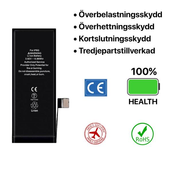 iPhone 8 Batteri Hög Kvalité