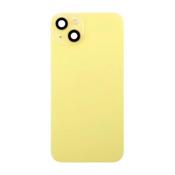 iPhone 14 Plus Baksida Glas Komplett - Gul Gul