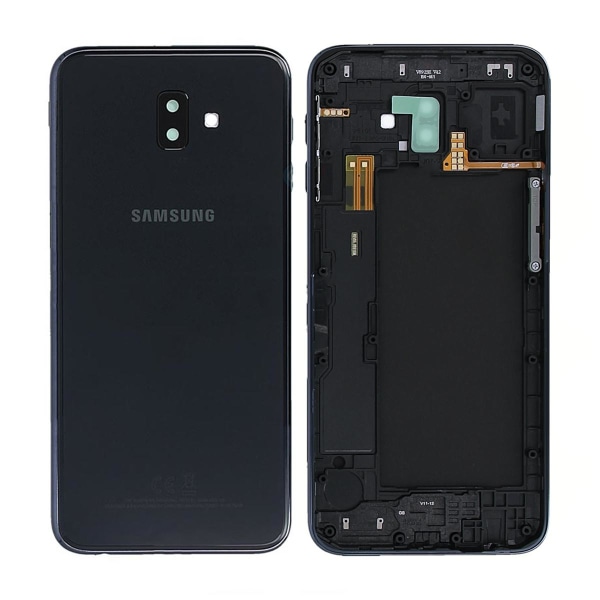 Samsung Galaxy J6 Plus (SM-J610FN) Baksida Original - Svart Svart