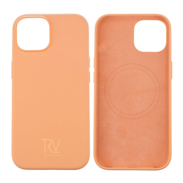 iPhone 15 Silikonskal Rvelon MagSafe - Gul Yellow
