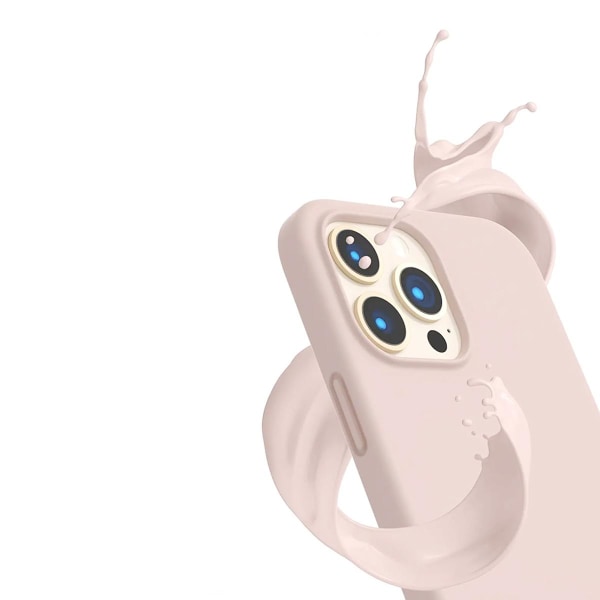 iPhone 14 Pro Max Silikonskal Rvelon MagSafe - Sand Rosa Baby pink