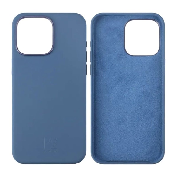 iPhone 15 Pro Mobilskal Silikon Rvelon - Mörkblå Dark blue