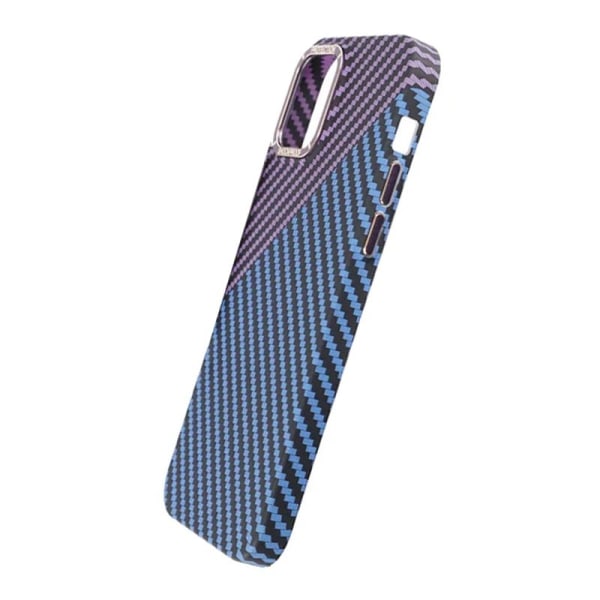 iPhone 15 Plus Mobilskal i Kolfiber - Lila/Blå Multicolor