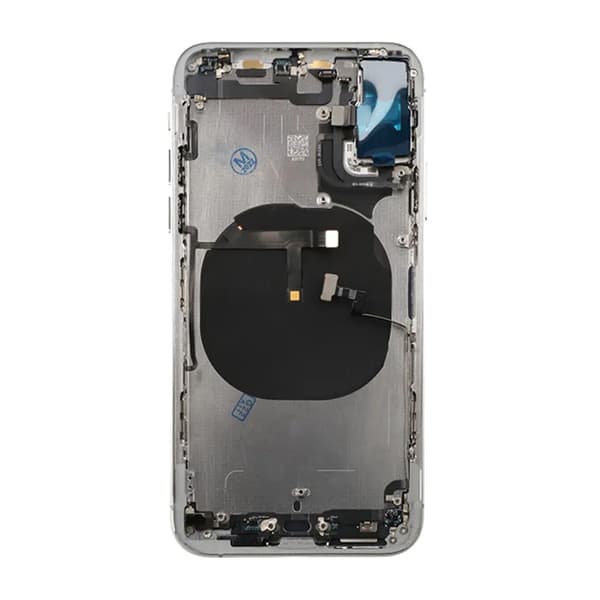 iPhone XS Baksida Komplett OEM med Smådelar - Silver Silver