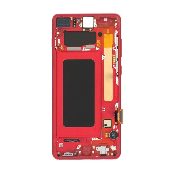 Samsung Galaxy S10 Plus (SM-G975F) Skärm med LCD Display Origina Röd