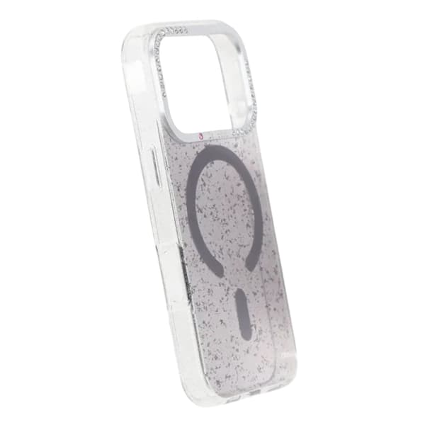 Glitter Skal MagSafe och Diamanter för iPhone 17 Pro - Svart