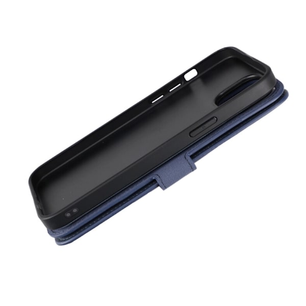iPhone 15 Plus Plånboksfodral Magnet Rvelon - Blå Marinblå