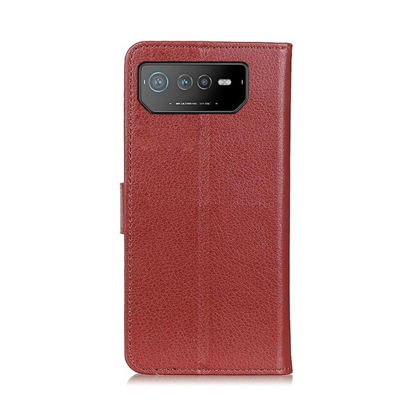 Asus ROG Phone 6 Plånboksfodral med Stativ - Brun Brun