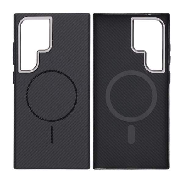 Samsung Galaxy S24 Ultra Mobilskal Carbonmönstrad - Svart Black