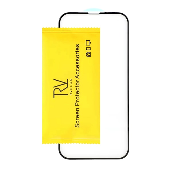 Skärmskydd iPhone 13 Pro Max/14 Plus - 3D Härdat Glas Svart (miljö) Svart