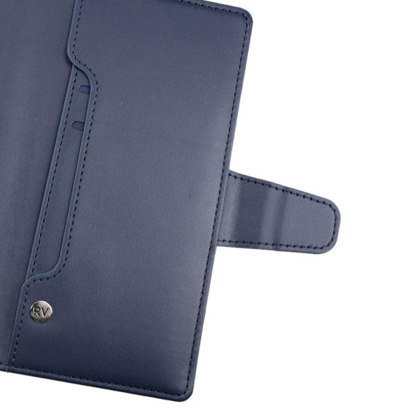 Samsung S22 Ultra Plånboksfodral med Extra Kortfack Rvelon - Blå Marinblå