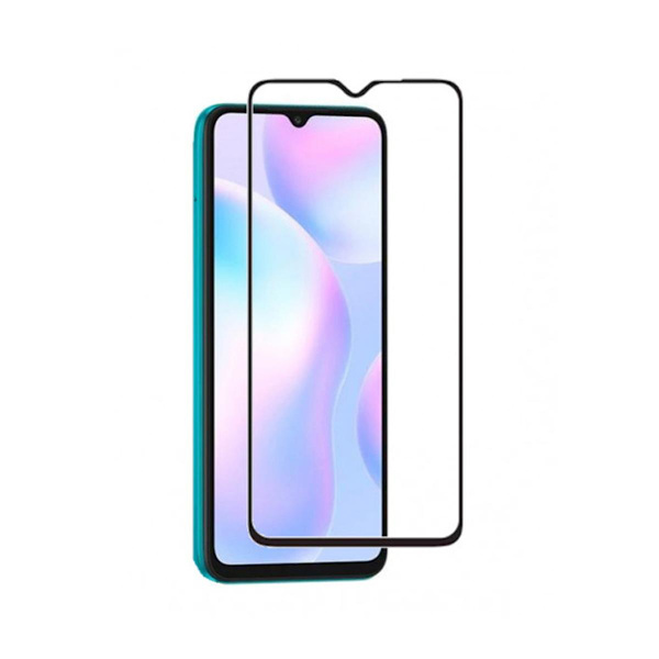 Skärmskydd Xiaomi Redmi 9A - 3D Härdat Glas Svart (miljö) Svart