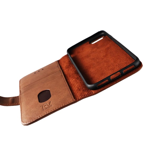 iPhone 7/8/SE 2020 Plånboksfodral Läder Rvelon - Brun Brown