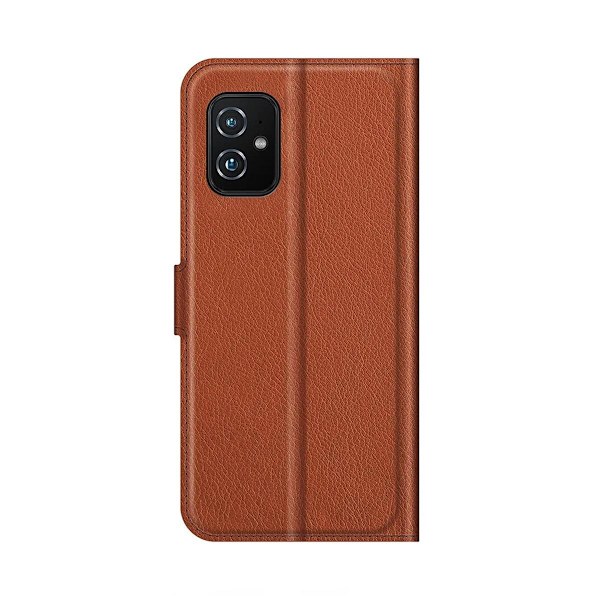 Asus Zenfone 8 5G Plånboksfodral med Stativ - Brun Brun