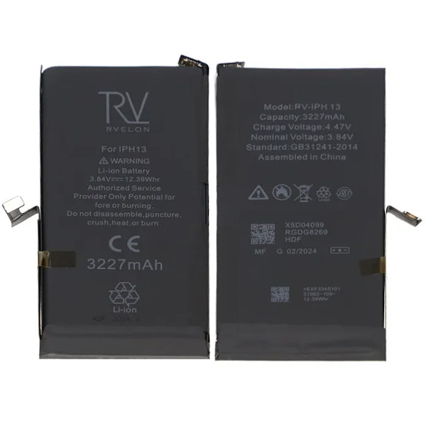iPhone 13 Batteri Rvelon Premium 3227mAh