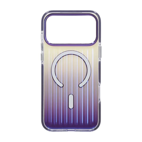 Mobilskal Korrugerad MagSafe för iPhone 17 Pro Max - Mörklila Lila