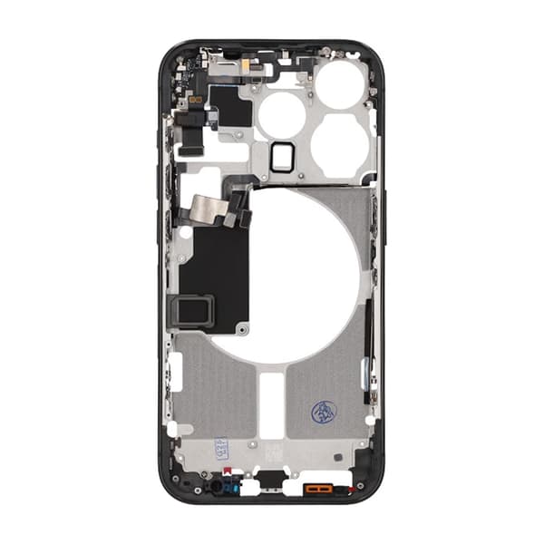 iPhone 15 Pro Mittenram med smådelar OEM - Titansvart sort