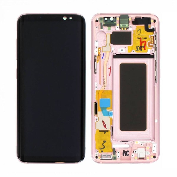 Samsung Galaxy S8 (SM-G950F) Skärm med LCD Display Original - Rose Rosa Ljusrosa