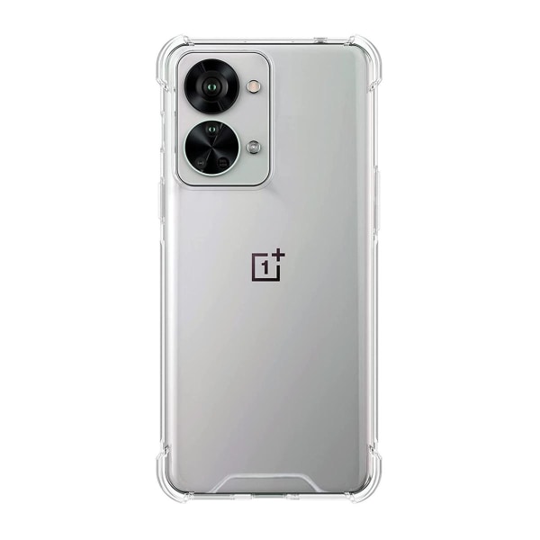 OnePlus Nord 2T Stöttåligt TPU Mobilskal - Transparent Transparent