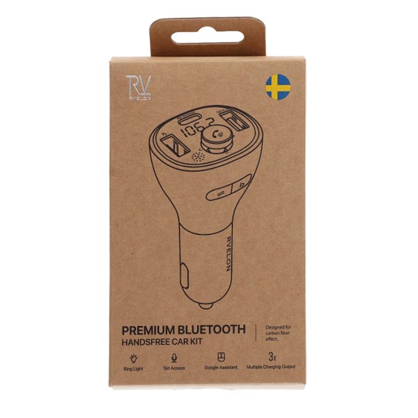 Rvelon Bluetooth FM Sändare C73 Blue