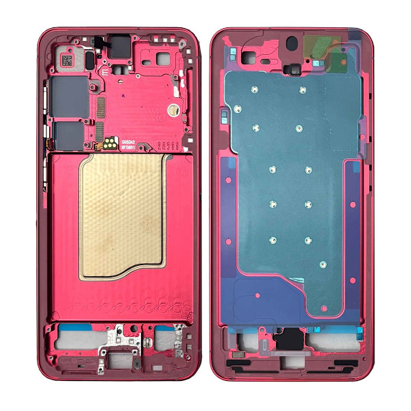 Samsung Galaxy S25 Mittenram - Korall Red